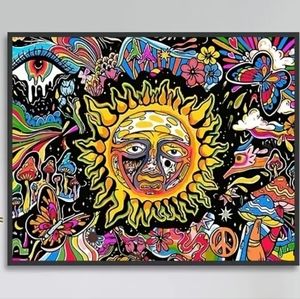 Completed Sun Diamond Art